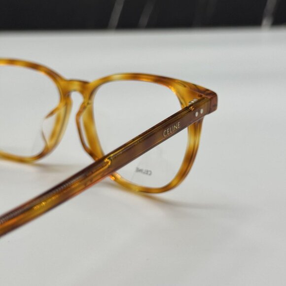 NEW CELINE CL50046F 053 HAVANA ROUND UNISEX CELINE EYEGLASSES - Picture 5 of 11